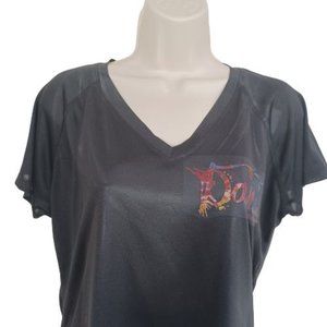 Everlast Sport Women's Short Sleeve Size L/G Blck Color V-Neck
